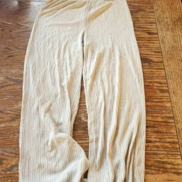 Reformation Whitney Knit Lounge Pant in light grey - Picture 1 of 3